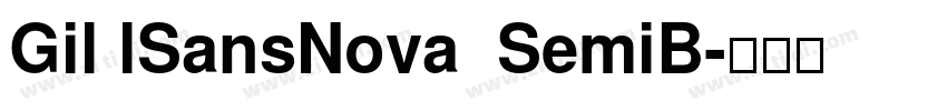 Gil lSansNova  SemiB字体转换